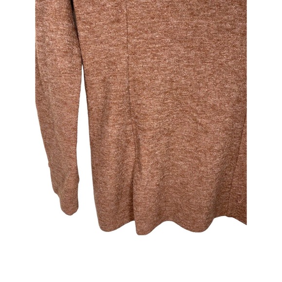 Ibex Reese Tunic Zip Sweater Pockets Merino Wool Brown Embroidered Size XS - Picture 9 of 13